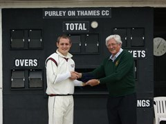Nick Holman - For figures of 7-39 vs Finchampstead 3rd (away) 07/05/2011 - Presented by Cecil Fright